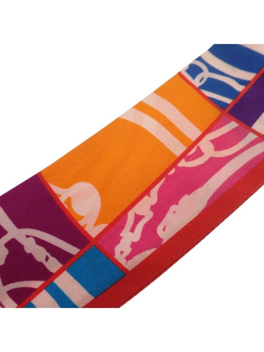 Hermes Brides de Gala En Desordre Order 13 Scarf Silk Red Rouge - Picture 10 of 12